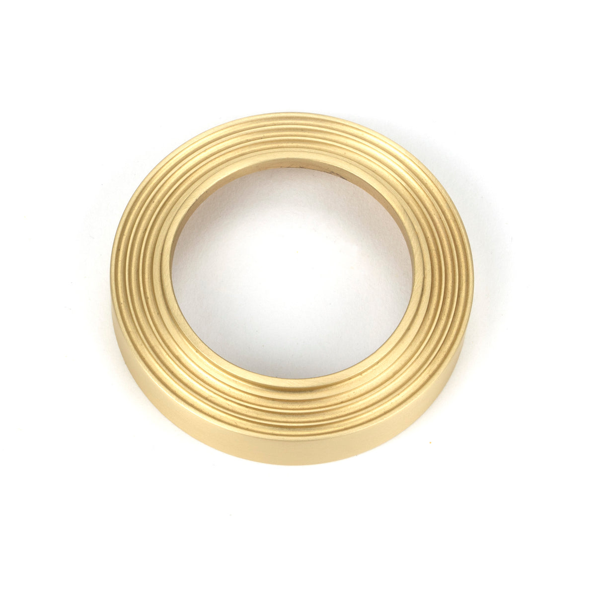 From The Anvil - Satin Brass Round Escutcheon (Beehive) | Sku. 50874 | Trade Door Handles.