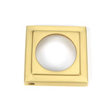 From The Anvil - Satin Brass Round Escutcheon (Square) | Sku. 50875 | Trade Door Handles.