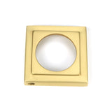 From The Anvil - Satin Brass Round Escutcheon (Square) | Sku. 50875 | Trade Door Handles.