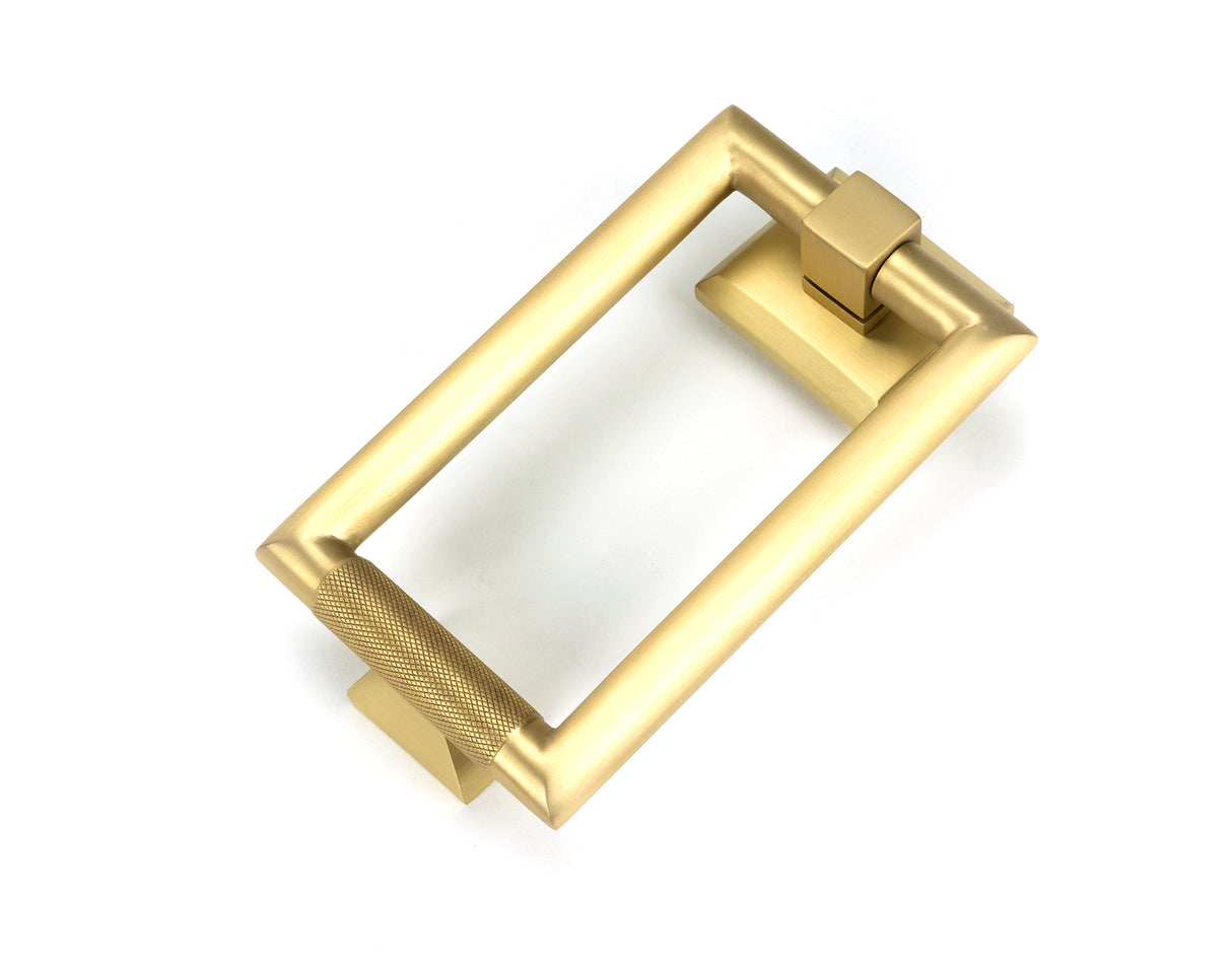 From The Anvil - Satin Brass Brompton Door Knocker | Sku. 50885 | Trade Door Handles.