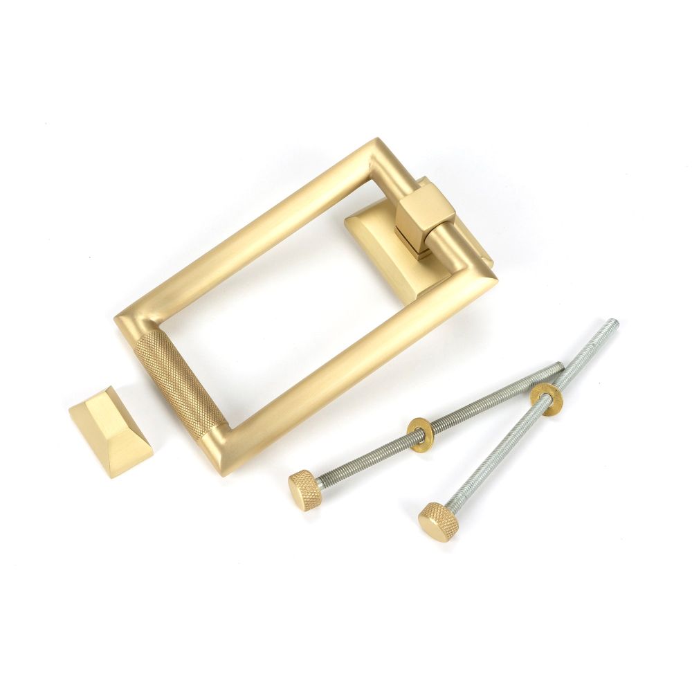 From The Anvil - Satin Brass Brompton Door Knocker | Sku. 50885 | Trade Door Handles.