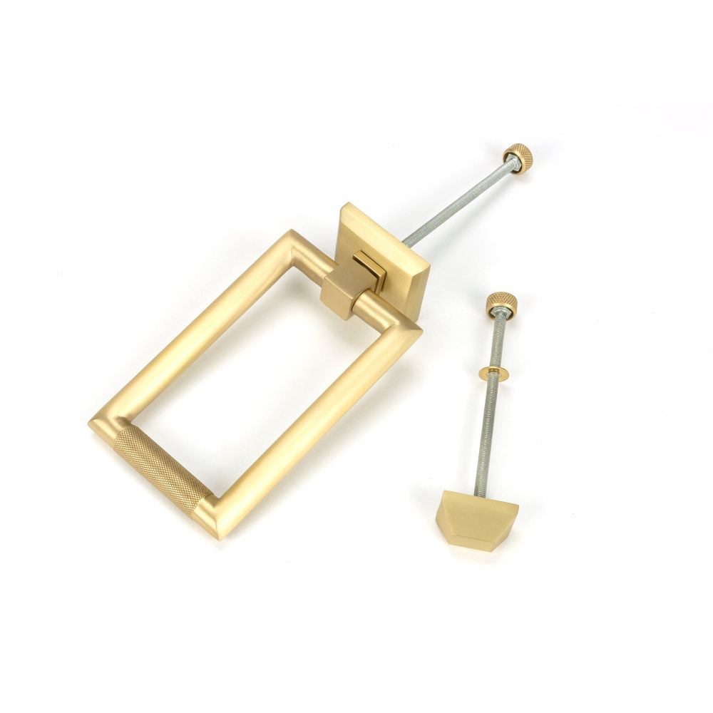From The Anvil - Satin Brass Brompton Door Knocker | Sku. 50885 | Trade Door Handles.
