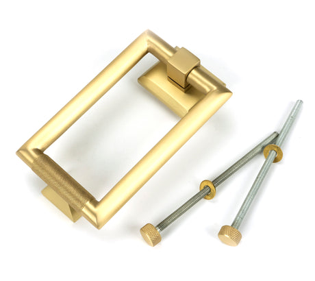 From The Anvil - Satin Brass Brompton Door Knocker | Sku. 50885 | Trade Door Handles.