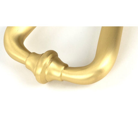 From The Anvil - Satin Brass Slimline Art Deco Door Knocker | Sku. 50886 | Trade Door Handles.