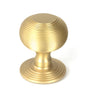 From The Anvil - Satin Brass Beehive Centre Door Knob | Sku. 50887 | Trade Door Handles.