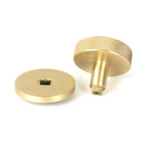 From The Anvil - Satin Brass Brompton Centre Door Knob (Plain) | Sku. 50893 | Trade Door Handles.