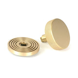 From The Anvil - Satin Brass Brompton Centre Door Knob (Beehive) | Sku. 50895 | Trade Door Handles.