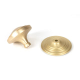 From The Anvil - Satin Brass Art Deco Centre Door Knob | Sku. 50897 | Trade Door Handles.