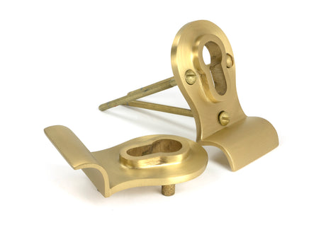 From The Anvil - Satin Brass 50mm Euro Door Pull (Back to Back fixings) | Sku. 50899 | Trade Door Handles.