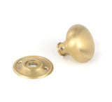 From The Anvil - Satin Brass Mushroom Mortice/Rim Knob Set | Sku. 50901 | Trade Door Handles.