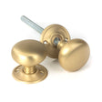 From The Anvil - Satin Brass Mushroom Mortice/Rim Knob Set | Sku. 50901 | Trade Door Handles.