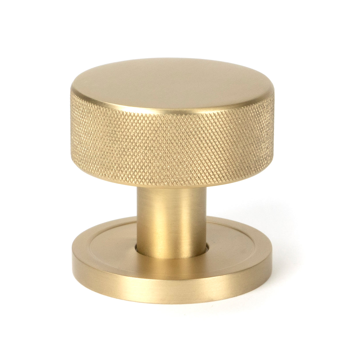 From The Anvil - Satin Brass Brompton Mortice/Rim Knob Set (Plain) | Sku. 50908 | Trade Door Handles.