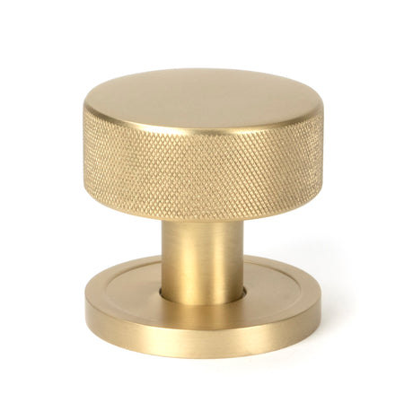 From The Anvil - Satin Brass Brompton Mortice/Rim Knob Set (Plain) | Sku. 50908 | Trade Door Handles.