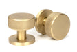 From The Anvil - Satin Brass Brompton Mortice/Rim Knob Set (Plain) | Sku. 50908 | Trade Door Handles.