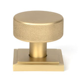 From The Anvil - Satin Brass Brompton Mortice/Rim Knob Set (Square) | Sku. 50911 | Trade Door Handles.