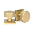 From The Anvil - Satin Brass Brompton Mortice/Rim Knob Set (Square) | Sku. 50911 | Trade Door Handles.