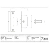 From The Anvil - Pewter Square Ended Sash Pulley 75kg | Sku. 50914 | Trade Door Handles.