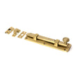 From The Anvil - Satin Brass 6" Universal Bolt | Sku. 50918 | Trade Door Handles.