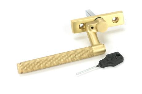 From The Anvil - Satin Brass Brompton Espag - RH | Sku. 50920 | Trade Door Handles.