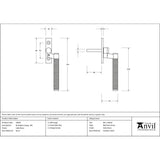 From The Anvil - Satin Brass Brompton Espag - RH | Sku. 50920 | Trade Door Handles.