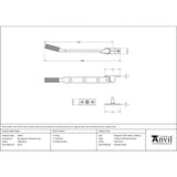 From The Anvil - Satin Brass 8" Brompton Stay | Sku. 50921 | Trade Door Handles.
