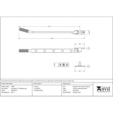 From The Anvil - Satin Brass 12" Brompton Stay | Sku. 50923 | Trade Door Handles.