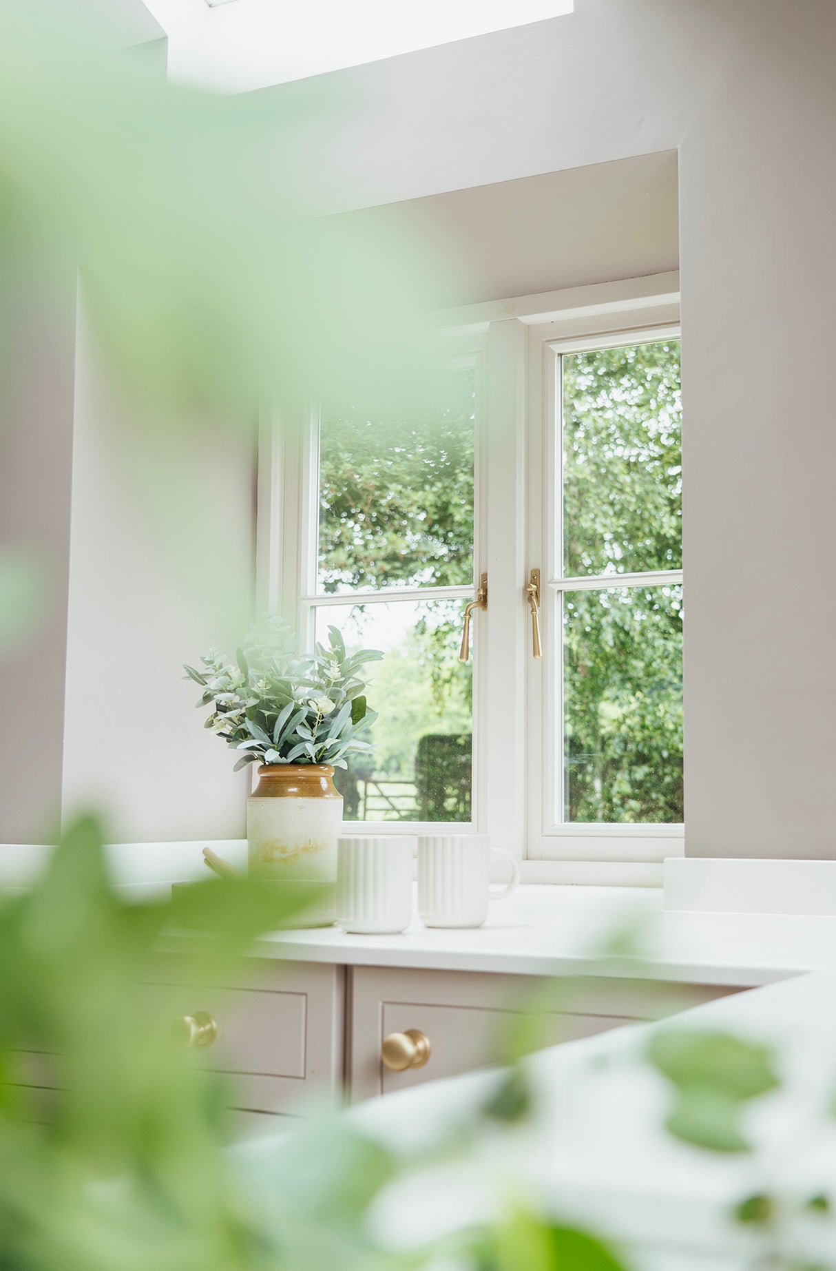 From The Anvil - Satin Brass Newbury Espag - LH | Sku. 50925 | Trade Door Handles.