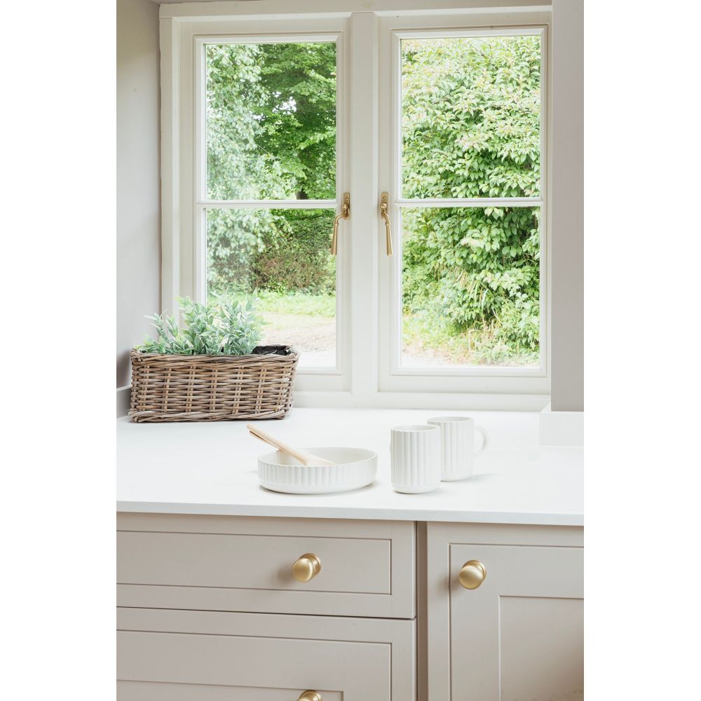 From The Anvil - Satin Brass Newbury Espag - LH | Sku. 50925 | Trade Door Handles.