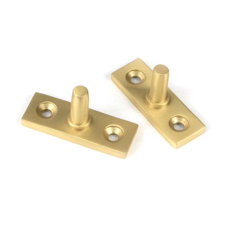 From The Anvil - Satin Brass 8" Newbury Stay | Sku. 50926 | Trade Door Handles.