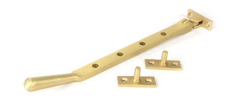 From The Anvil - Satin Brass 10" Newbury Stay | Sku. 50927 | Trade Door Handles.