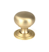 From The Anvil - Satin Brass Mushroom Cabinet Knob 32mm | Sku. 50929 | Trade Door Handles.