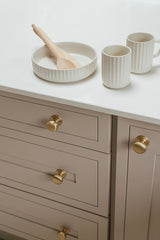 From The Anvil - Satin Brass Mushroom Cabinet Knob 38mm | Sku. 50930 | Trade Door Handles.