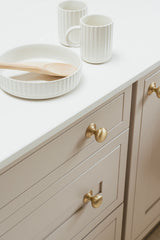 From The Anvil - Satin Brass Mushroom Cabinet Knob 38mm | Sku. 50930 | Trade Door Handles.