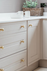 From The Anvil - Satin Brass Mushroom Cabinet Knob 38mm | Sku. 50930 | Trade Door Handles.