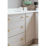 From The Anvil - Satin Brass Mushroom Cabinet Knob 38mm | Sku. 50930 | Trade Door Handles.