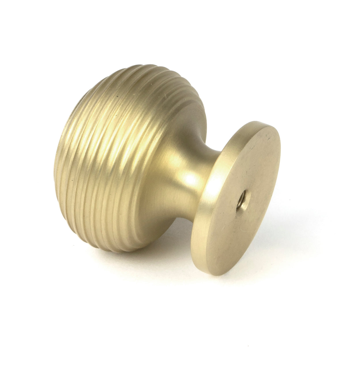 From The Anvil - Satin Brass Beehive Cabinet Knob 30mm | Sku. 50931 | Trade Door Handles.