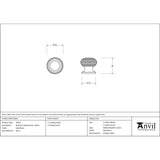 From The Anvil - Satin Brass Beehive Cabinet Knob 30mm | Sku. 50931 | Trade Door Handles.