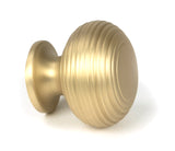 From The Anvil - Satin Brass Beehive Cabinet Knob 40mm | Sku. 50932 | Trade Door Handles.