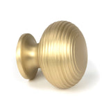 From The Anvil - Satin Brass Beehive Cabinet Knob 40mm | Sku. 50932 | Trade Door Handles.