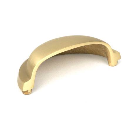 From The Anvil - Satin Brass Regency Concealed Drawer Pull | Sku. 50943 | Trade Door Handles.