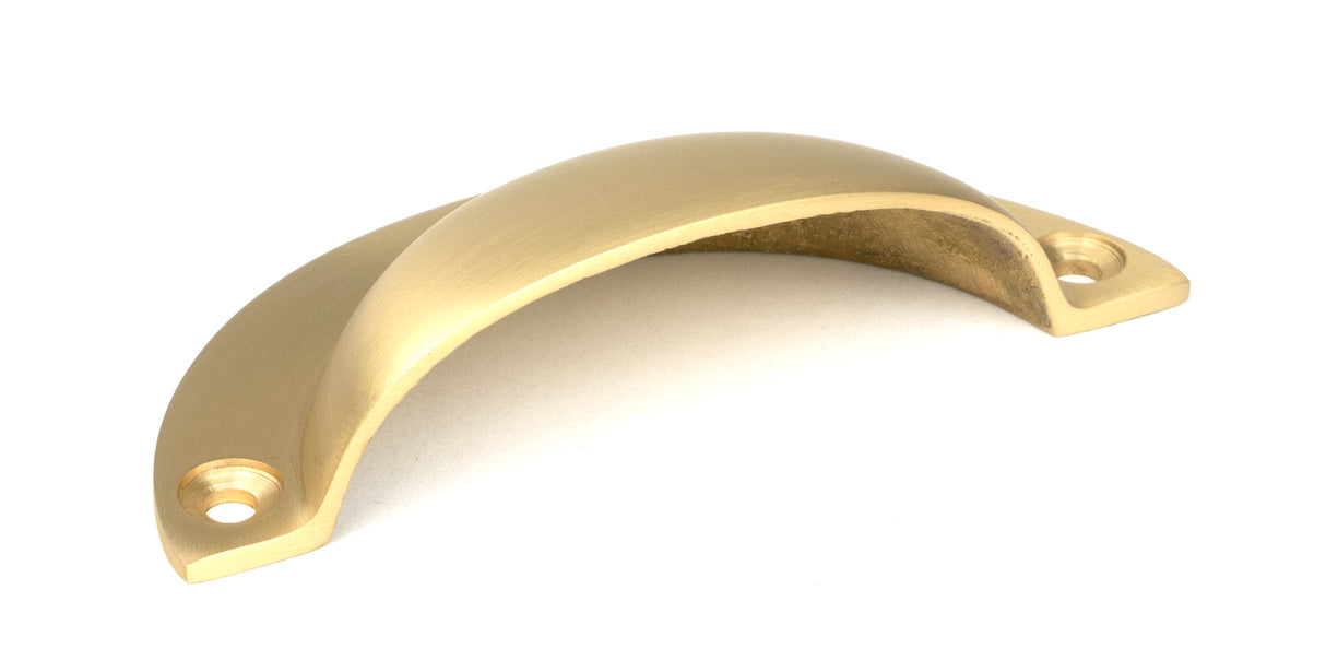 From The Anvil - Satin Brass 4" Plain Drawer Pull | Sku. 50950 | Trade Door Handles.