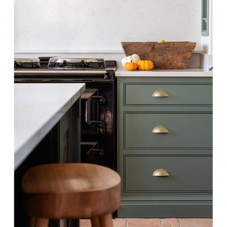 From The Anvil - Satin Brass 4" Plain Drawer Pull | Sku. 50950 | Trade Door Handles.