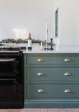 From The Anvil - Satin Brass 4" Plain Drawer Pull | Sku. 50950 | Trade Door Handles.