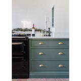 From The Anvil - Satin Brass 4" Plain Drawer Pull | Sku. 50950 | Trade Door Handles.