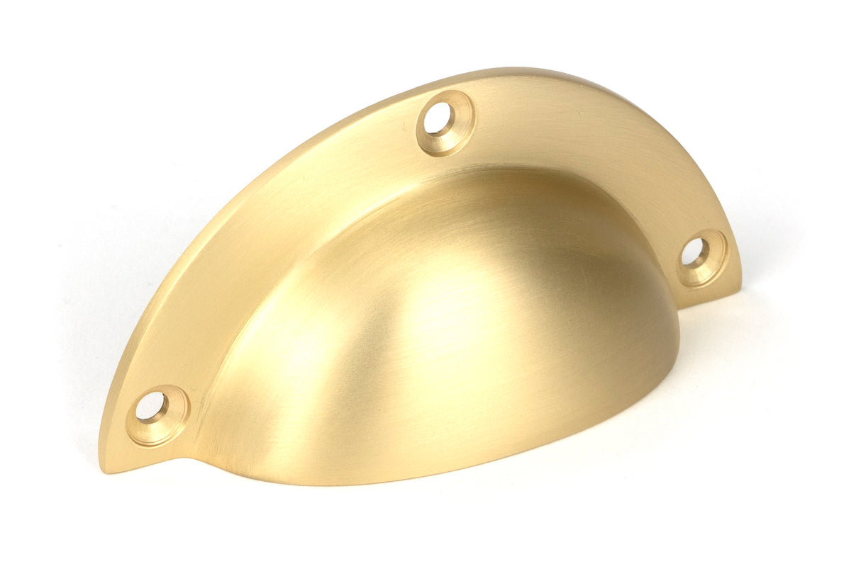 From The Anvil - Satin Brass 4" Plain Drawer Pull | Sku. 50950 | Trade Door Handles.