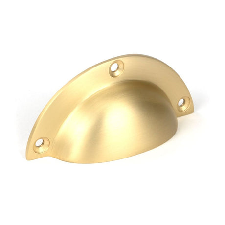 From The Anvil - Satin Brass 4" Plain Drawer Pull | Sku. 50950 | Trade Door Handles.