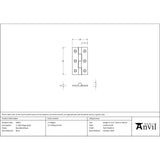 From The Anvil - Burnished Brass 2" Butt Hinge (pair) | Sku. 50952 | Trade Door Handles.
