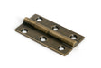 This is an image of From The Anvil - Burnished Brass 2" Butt Hinge (pair) available to order from Trade Door Handles in Kendal.