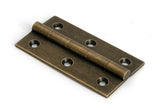 This is an image of From The Anvil - Burnished Brass 2.5" Butt Hinge (pair) available to order from Trade Door Handles in Kendal.