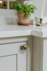 From The Anvil - Burnished Brass Mushroom Cabinet Knob 32mm | Sku. 50954 | Trade Door Handles.